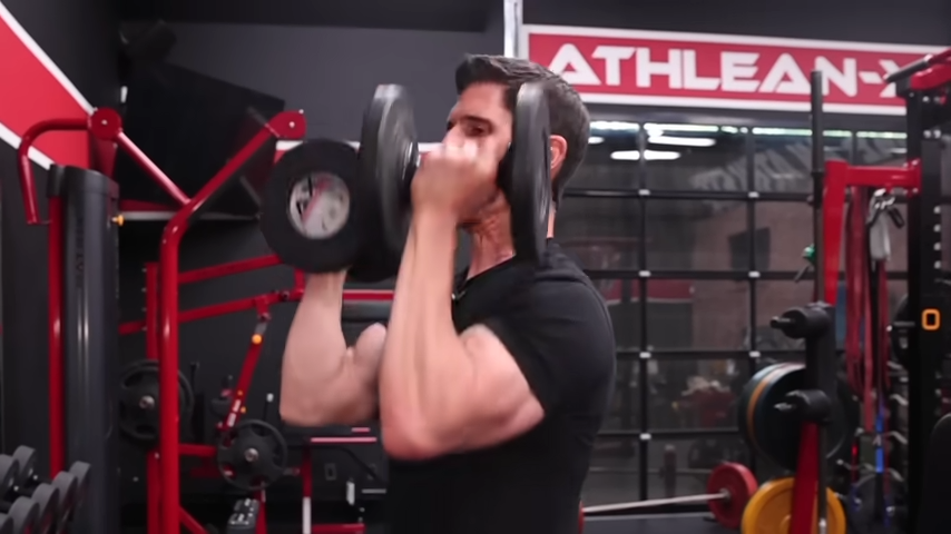 standing arnold press