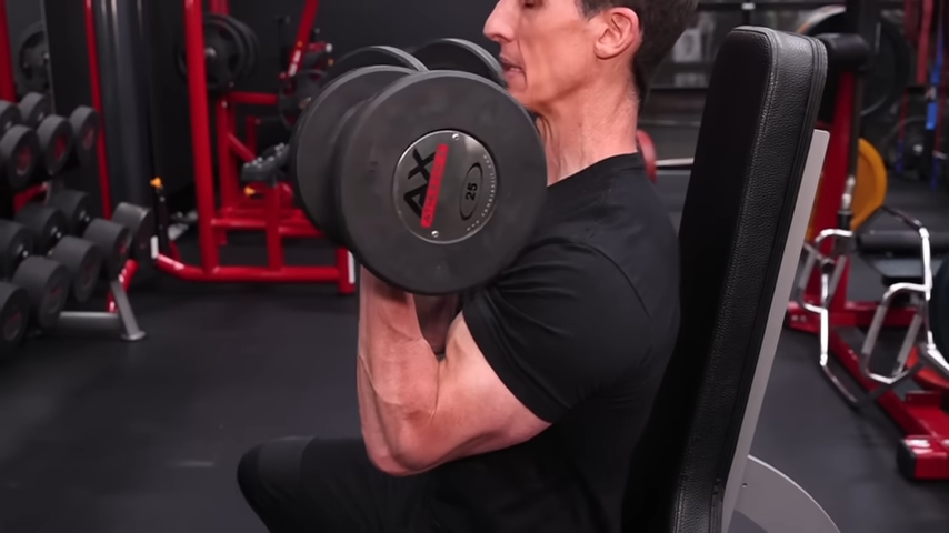 starting position arnold press