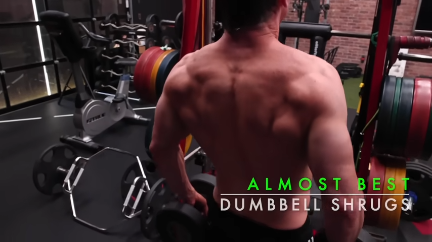 dumbbell shrugs