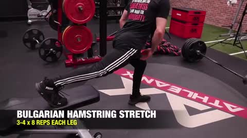 bulgarian hamstring stretch