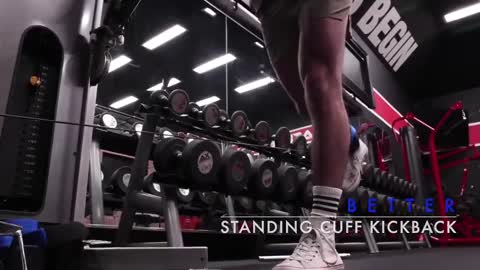 standing cuff kickbacks