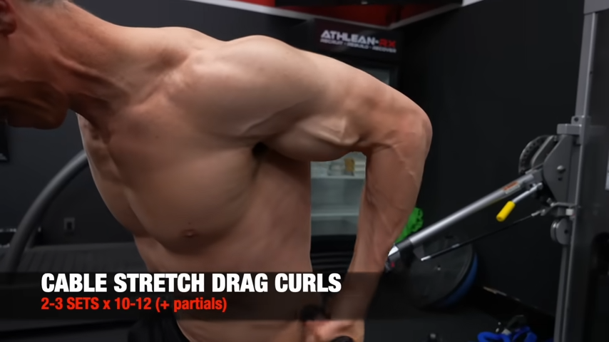 cable stretch drag curls
