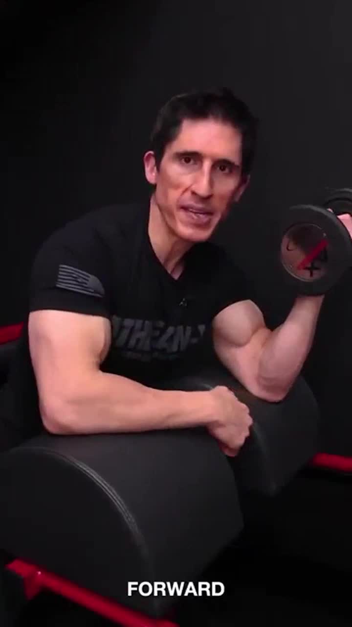 dumbbell preacher curl