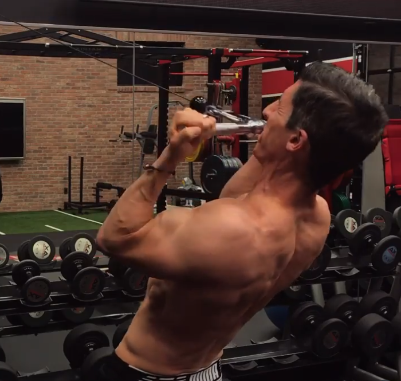 high cable bicep curl